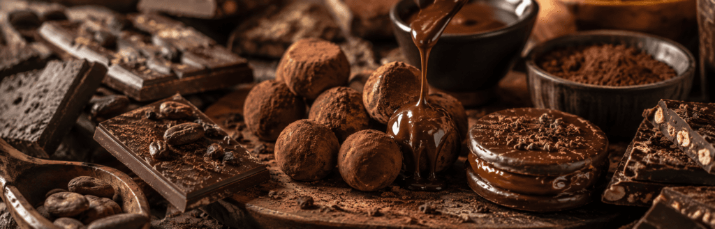 Trufas alfajores premium y chocolate artesanal