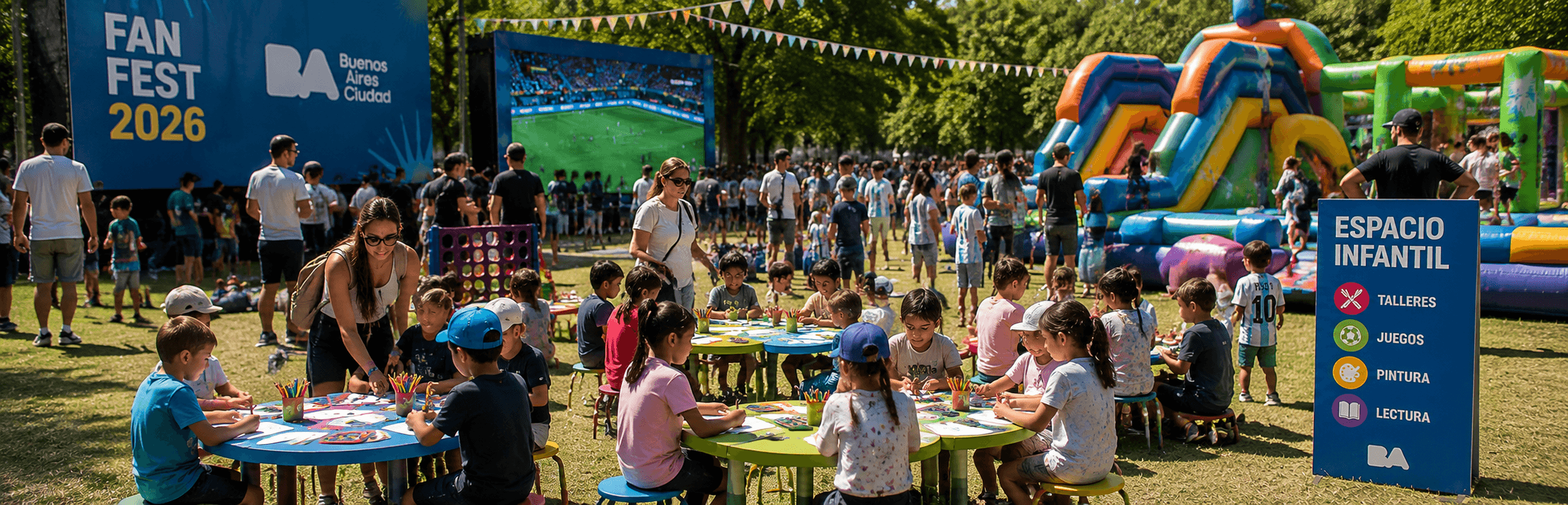 Actividades para chicos en el Buenos Aires Fan Fest 2026