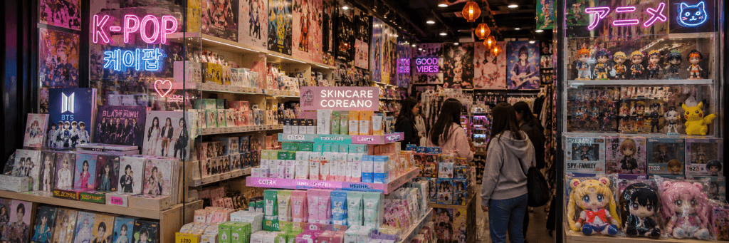 Tiendas de anime y cultura pop asiática en el Barrio Chino de Buenos Aires